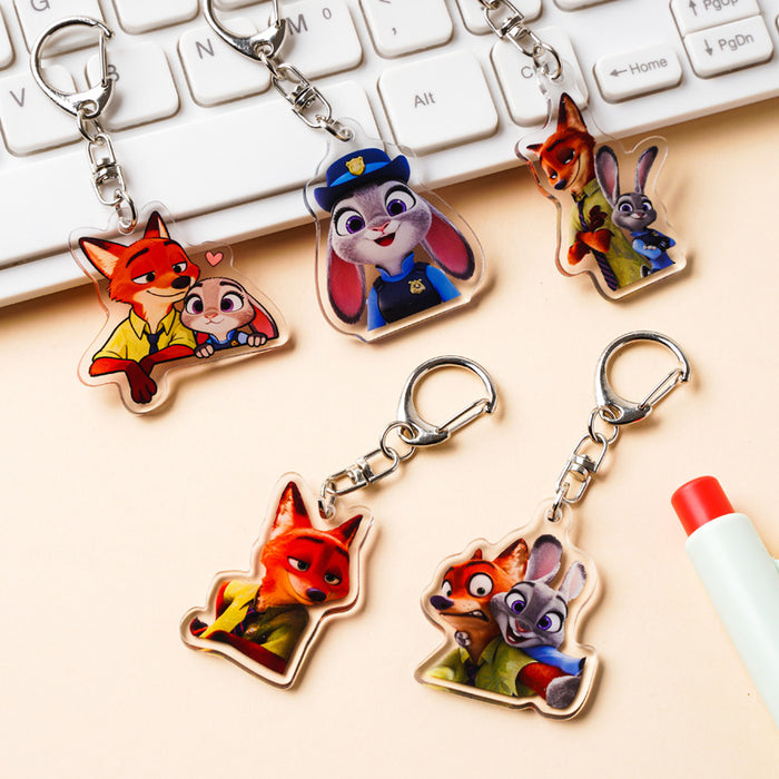 Wholesale Cute Cartoon Acrylic Couple Keychains