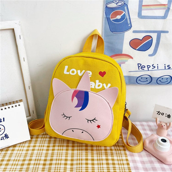 Wholesale Cartoon Soft Cute Canvas Backpack JDC-BP-YuanDuo001