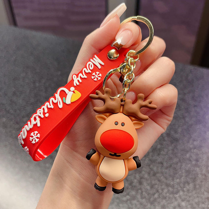 Wholesale Christmas key chain car pendant exquisite key pendant