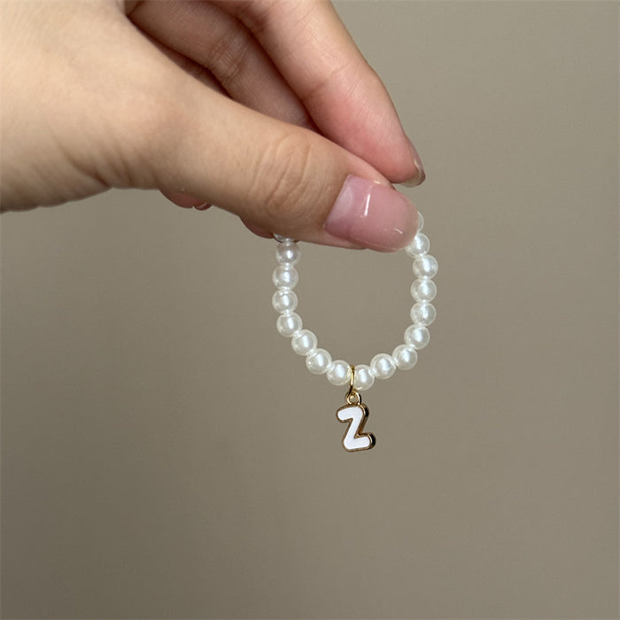 Wholesale Mini blind box pendant letter pearl necklace accessories doll clothes