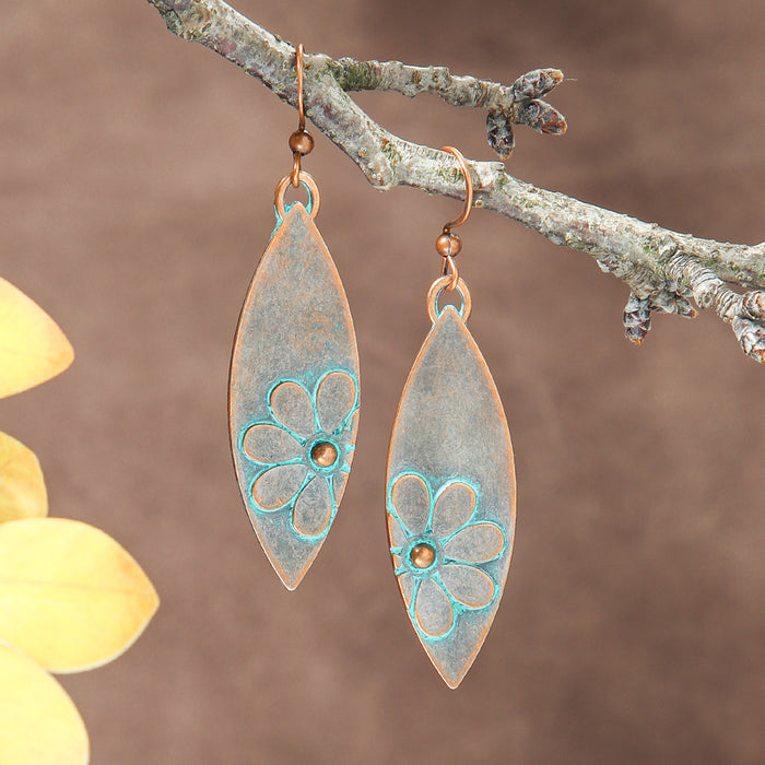 Wholesale Bohemian Floral Tassel Earrings Jewelry Accessory Boutique Resale MOQ≥2