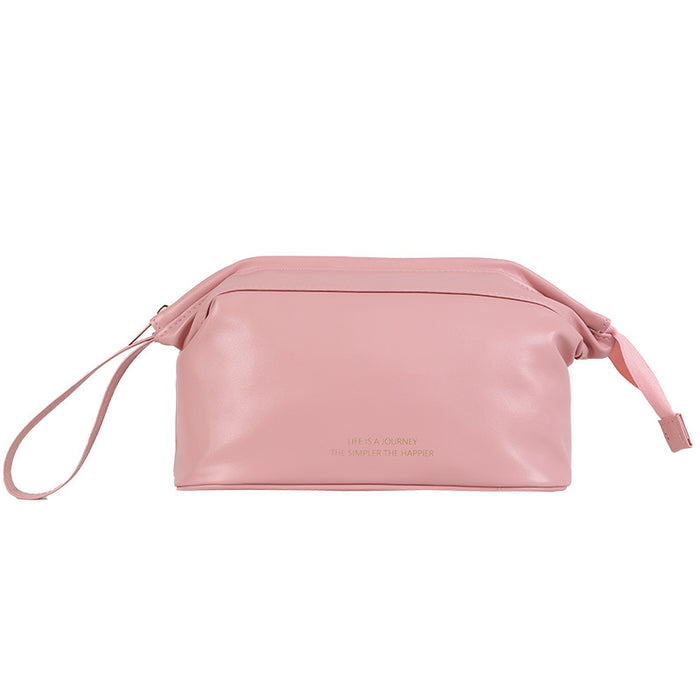 Wholesale Modern Cloud Design Double Layer Makeup Bag PU Leather Travel Toiletry Pouch Everyday Use And Gift