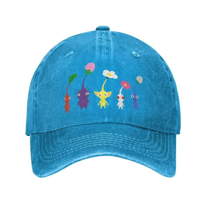 Wholesale Print Distressed Baseball Cap Adjustable Soft Dome Curved Brim Casual Summer Hat For Game Fans