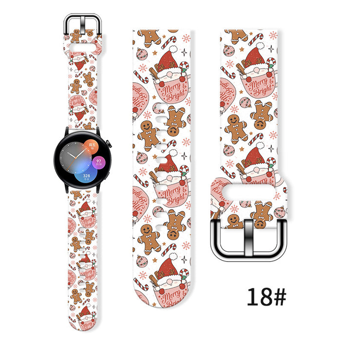 Wholesale Printed Silicone Watch Strap Wristband JDC-WD-NuoQi036