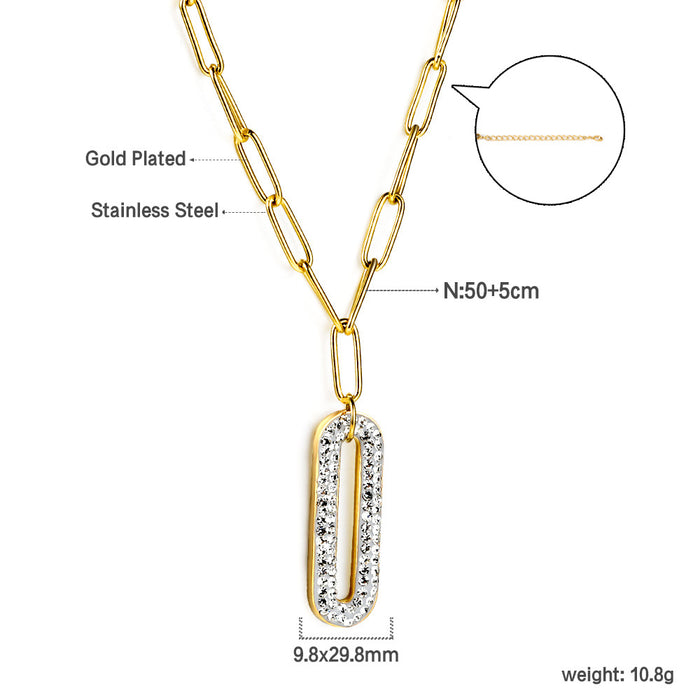 Wholesale sweater chain stainless steel necklace