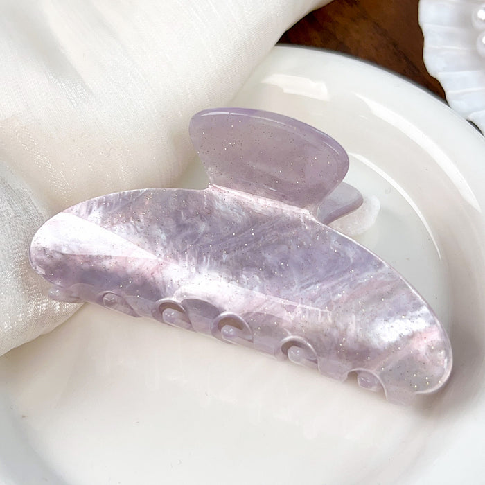 Wholesale Large Acrylic Geometric Hair Clip 9cm Smoke Cyan