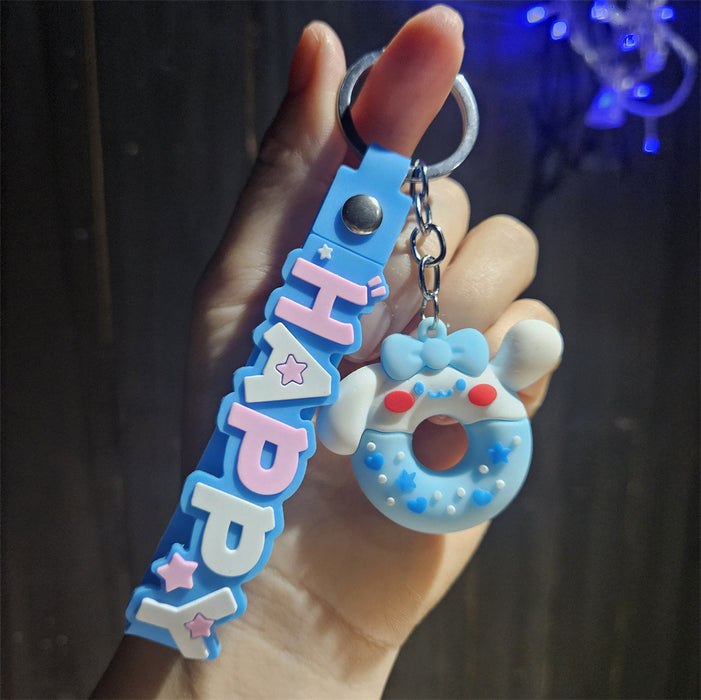 Wholesale  keychain pvc car key chain cute bag pendant ornaments