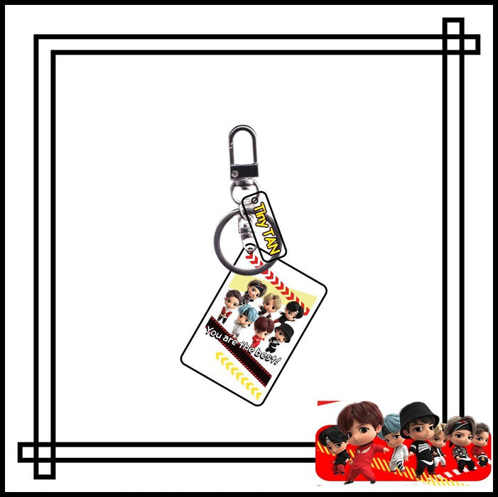 Wholesale Cartoon Double Layer Transparent Acrylic Keychain JDC-KC-YaQ004