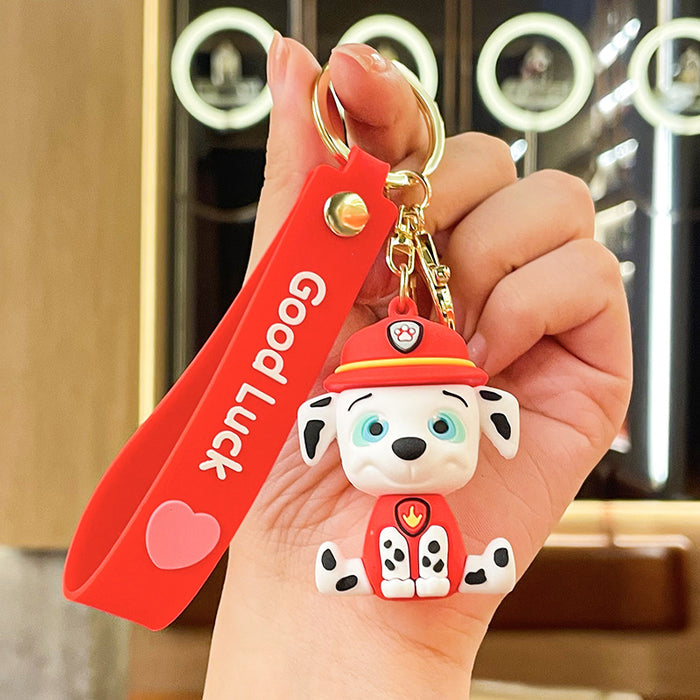 Wholesale Cartoon Doll Dog Family Silicone Keychain JDC-KC-Benxin034