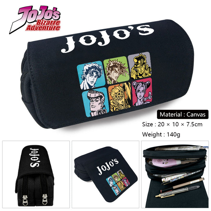 Wholesale Anime Cartoon Canvas Pencil Case Stylish Student Stationery Pouch