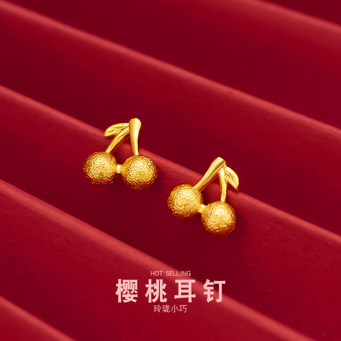 Wholesale  Women's Cherry Ear Stud Bow Women's Ear Stud Women's Ear Pin Earrings