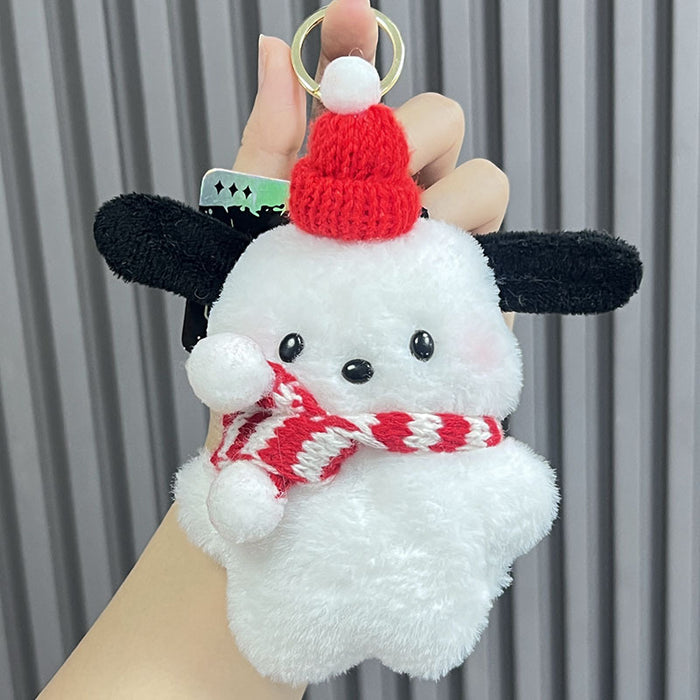 Wholesale Christmas Cute Bear Plush Doll Keychain JDC-KC-CHeng007