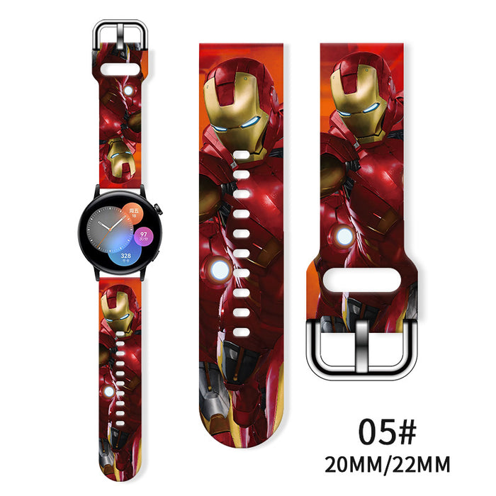 Wholesale Printed Tpu Watch Strap Wrist Strap JDC-WD-NuoQi077