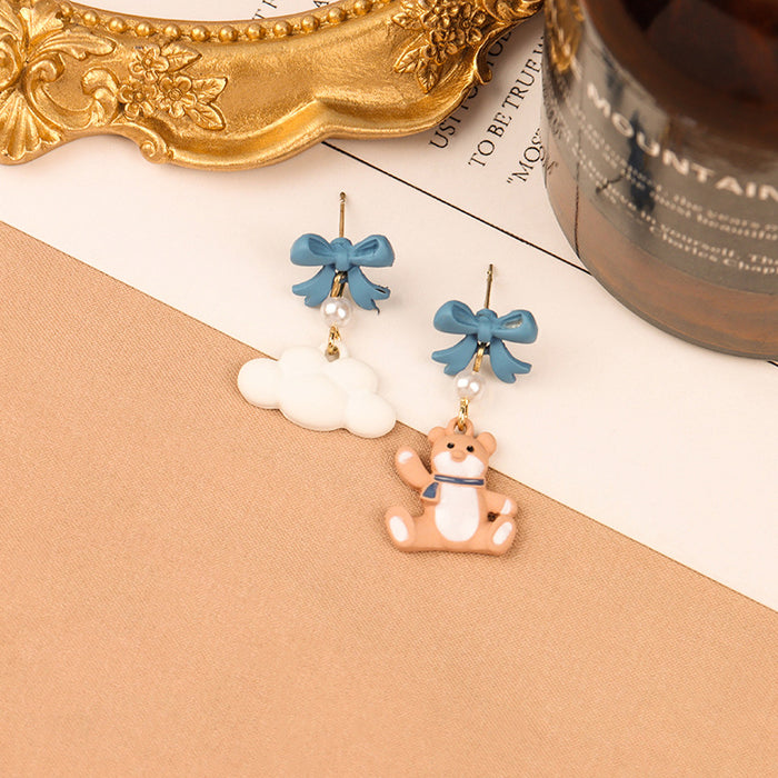 Wholesale  S925 Silver  Earrings Cute Cartoon Cloud Earrings Earrings Earrings