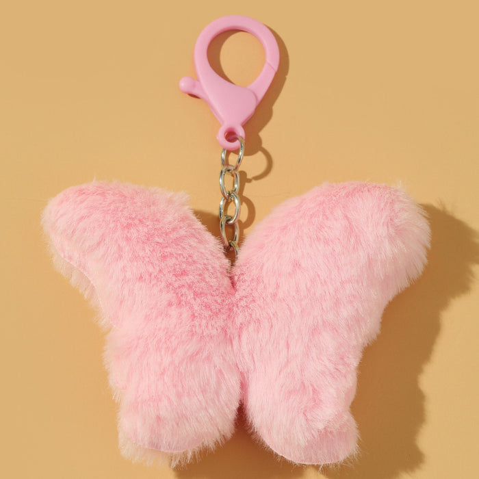 Wholesale Cute Plush Butterfly Keychain JDC-KC-RongR004