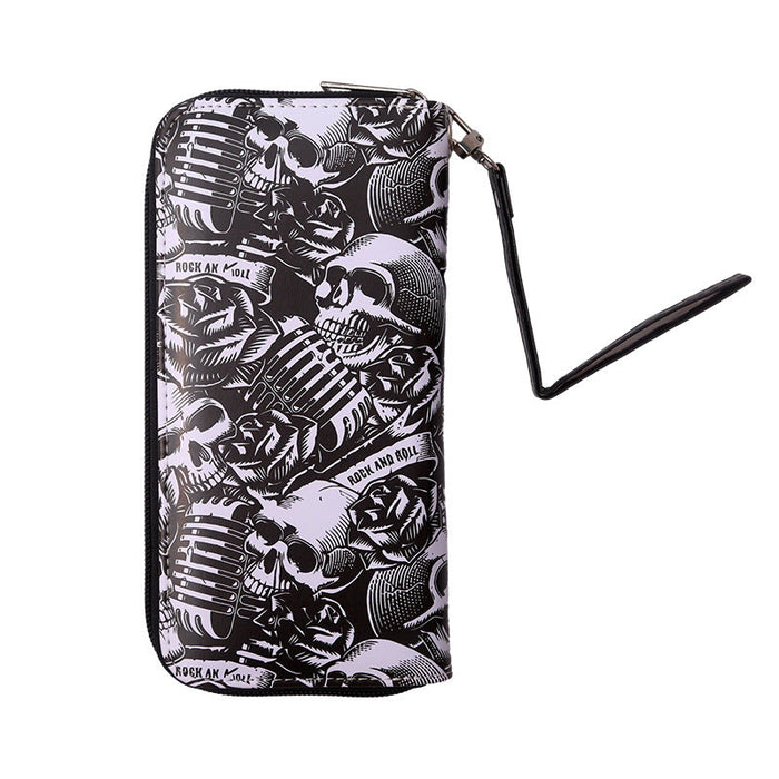 Wholesale Vintage Skull Print Wallets JDC-WT-MaoMao005