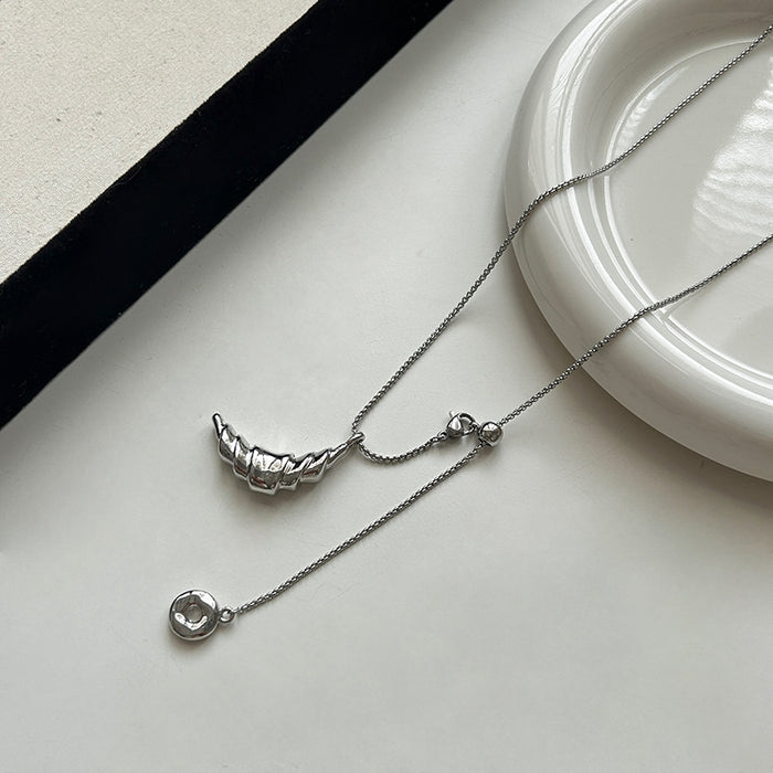 Wholesale Cattle Bag Donut Pull-out Necklace Women's Long South Clavicle Chain