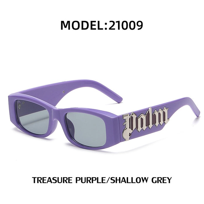 Wholesale PC Small Frame Wide Temple Men's Anti-ultraviolet Sunglasses JDC-SG-LanMou003