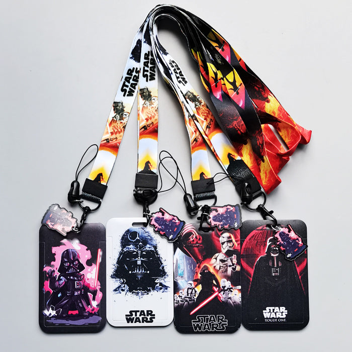 Wholesale Cartoon Anime Bus Card Holder Lanyard Keychain Work Badge