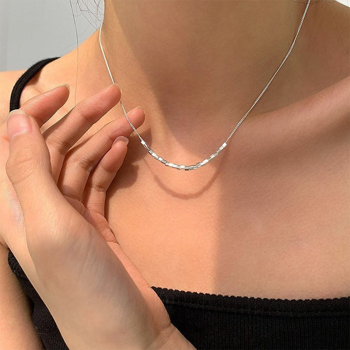 Wholesale  S925 Sterling Silver Butterfly Necklace Gift Female Niche Personalized Pendant