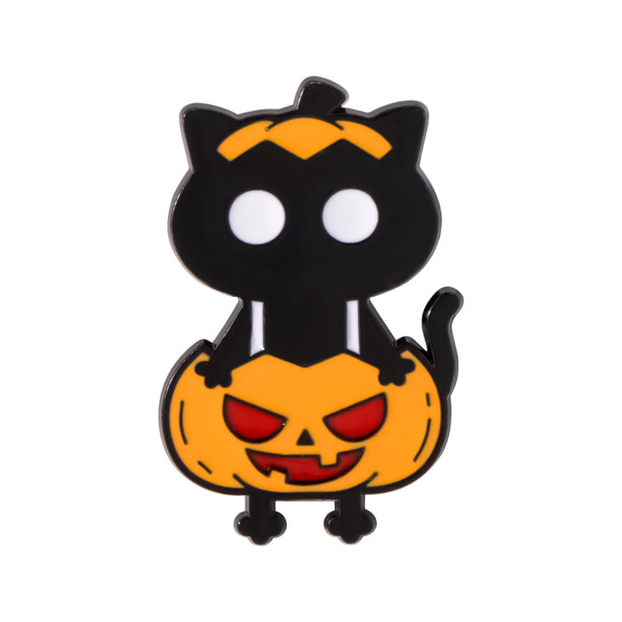 Wholesale Enamel Brooch Ghost Pumpkin Skeleton Clown Pin Chic Jewelry Accessory