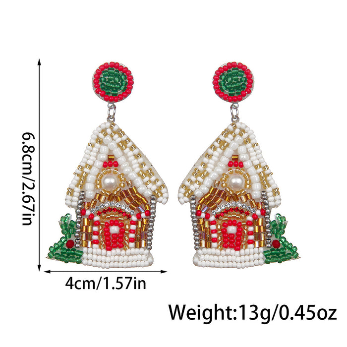 Wholesale elegant versatile Christmas style earrings