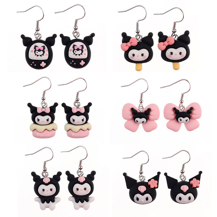 Wholesale Cartoon Resin Earrings JDC-ES-niqing031