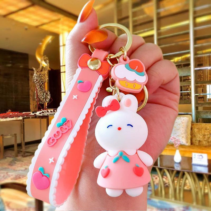 Wholesale Cartoon Silicone Doll Keychain JDC-KC-MingT185