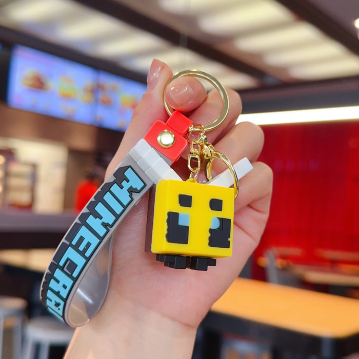 Wholesale Creative 3D Sandbox Game Keychain for Couples