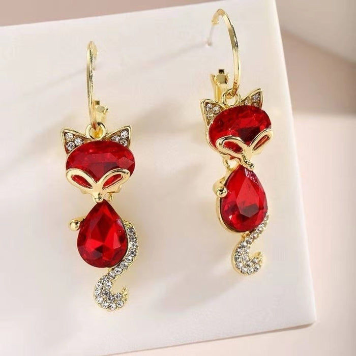 Wholesale  Earrings Red Fox Earrings  Fox Earrings  Women's Earrings