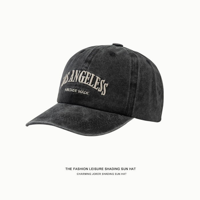 Wholesale Vintage washed vintage embroidered duckbill cap