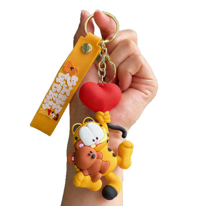 Wholesale Silicone PVC Cartoon Keychain Cute Bag Charm Car Key Accessory Gift MOQ≥2