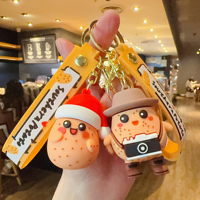 Wholesale Cartoon Small Potato PVC Keychain JDC-KC-JinG003