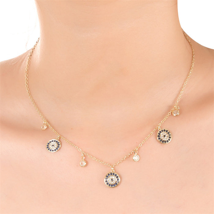 Wholesale New personalized necklace with copper plating, niche design, light luxury temperament, versatile collarbone chain