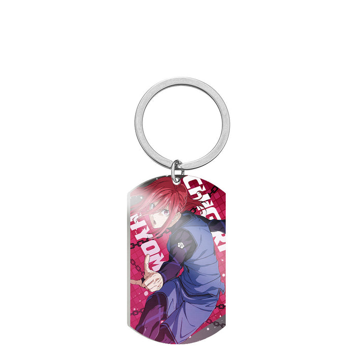 Wholesale Cartoon Color Printing Stainless Steel Keychain JDC-KC-HuanYu030