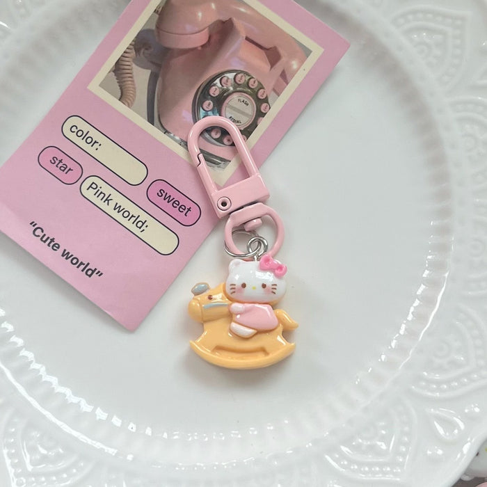 Wholesale Cute Cat Keychain Cartoon Sweet Pendant