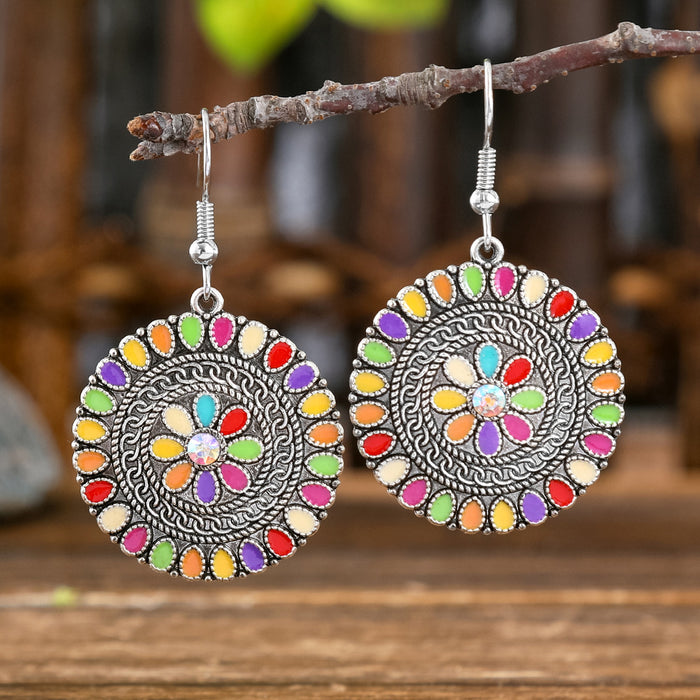 Wholesale Bohemian Drop Acrylic Earrings Vintage Fashion Accessory MOQ≥2
