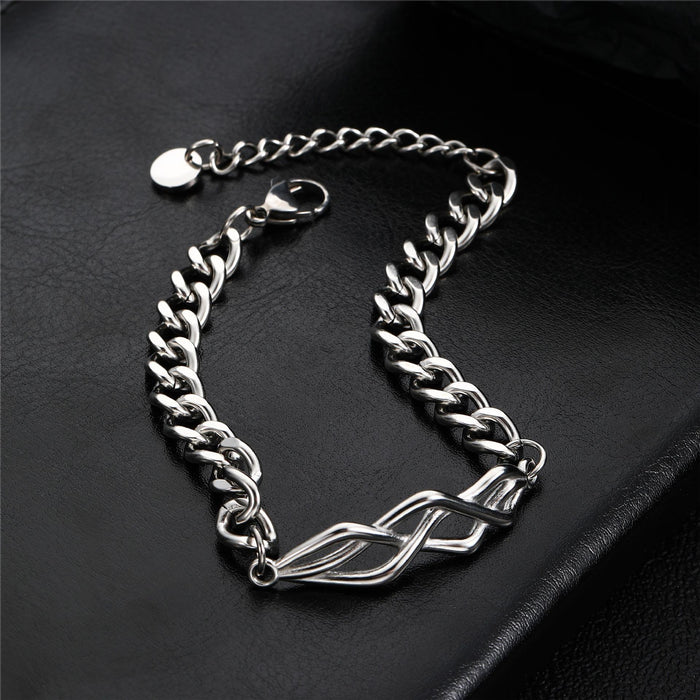 Wholesale Simple Titanium Steel Thorn Chain JDC-BT-CAJB005