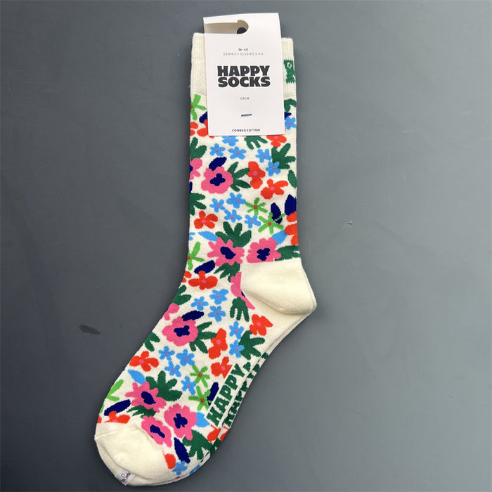 Wholesale Socks Spring and Autumn Happy Cotton Socks JDC-SK-Bingao001