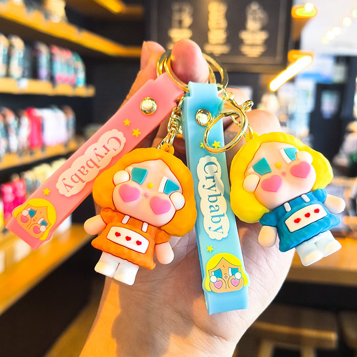 Wholesale  Silicone Keychain Cartoon Pendant Car Key Accessory