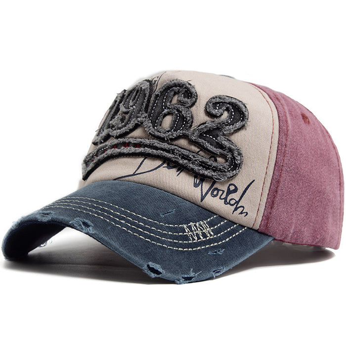 Wholesale Sun Hat Vintage Letter 1962 Number Baseball Cap