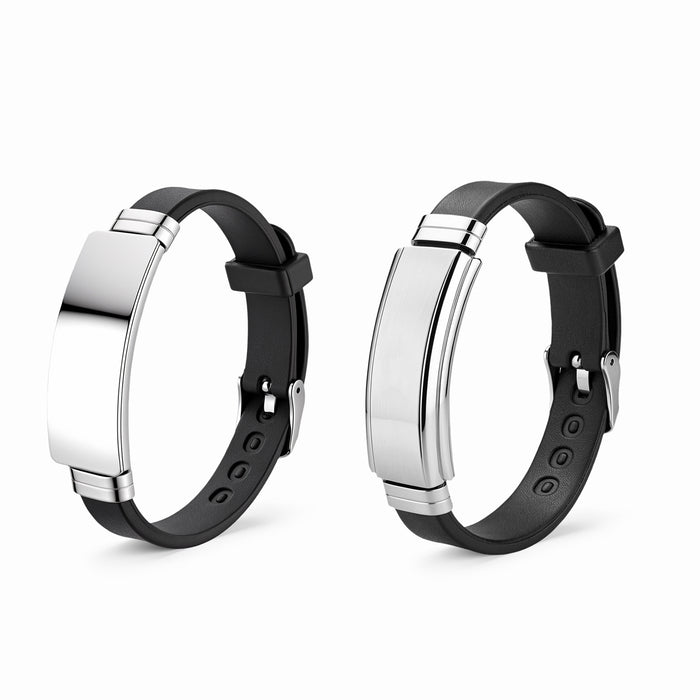 Wholesale Men' s Stainless Steel Engraved Bracelet,  Jewelry Accessor