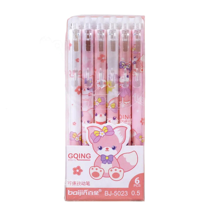 Wholesale Cute cartoon-printed erasable click pens