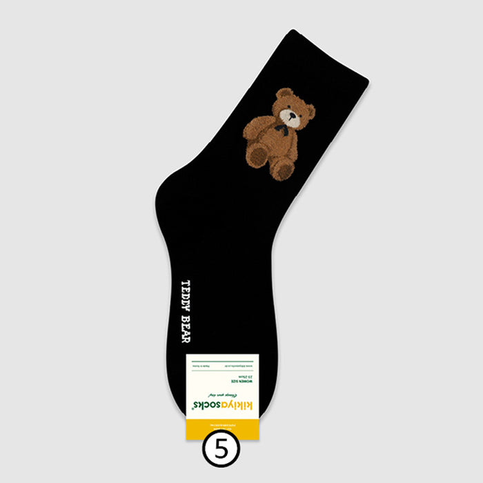 Wholesale Socks Cute Bear Mid-waist Women's Socks Women's Cotton Socks