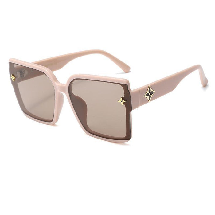 Wholesale Fashionable square frame sunglasses, versatile street photography sunglasses, UV resistant sun visors