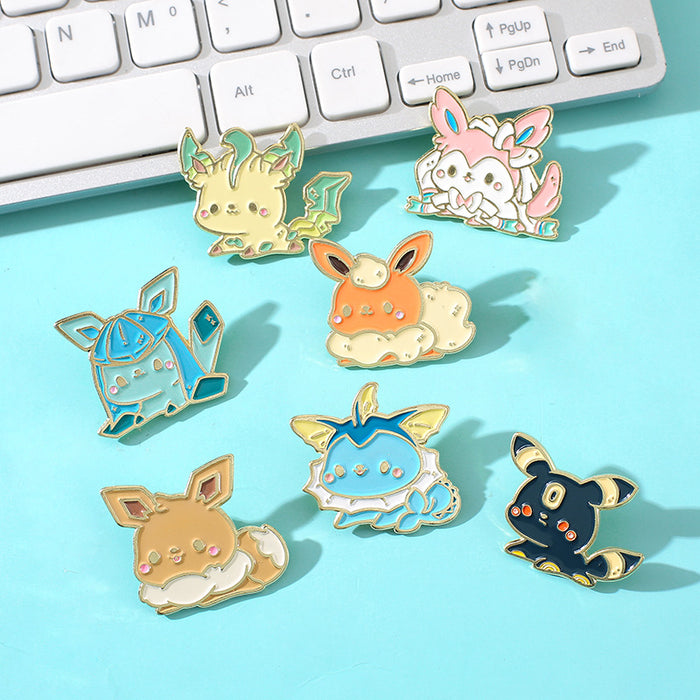 Wholesale Cute Cartoon Animal Enamel Brooch Plated Alloy Badge Boutique Resale Jewelry Accessory
