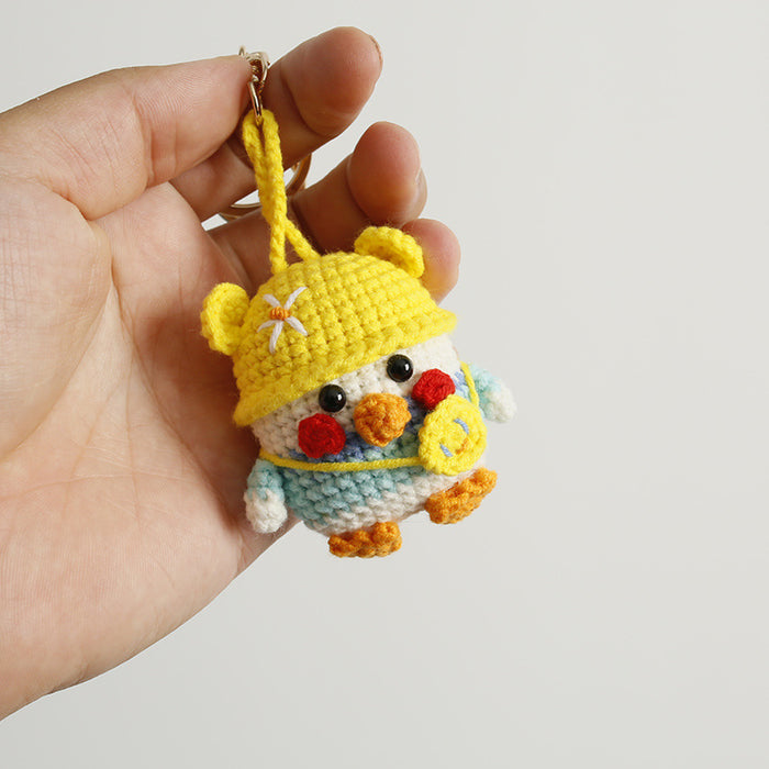 Wholesale Handmade crocheted woolen knitted bag keychain pendant