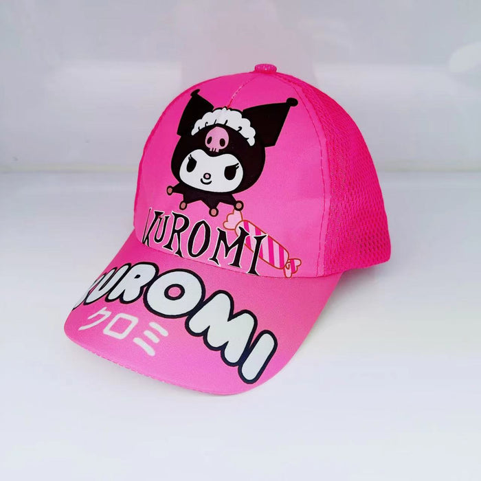 Wholesale Cartoon print baseball cap thin mesh cap for children