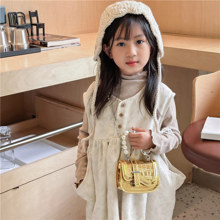 Wholesale Pu Pearl Handheld Mini Bag for Girls JDC-SD-YuanDuo093