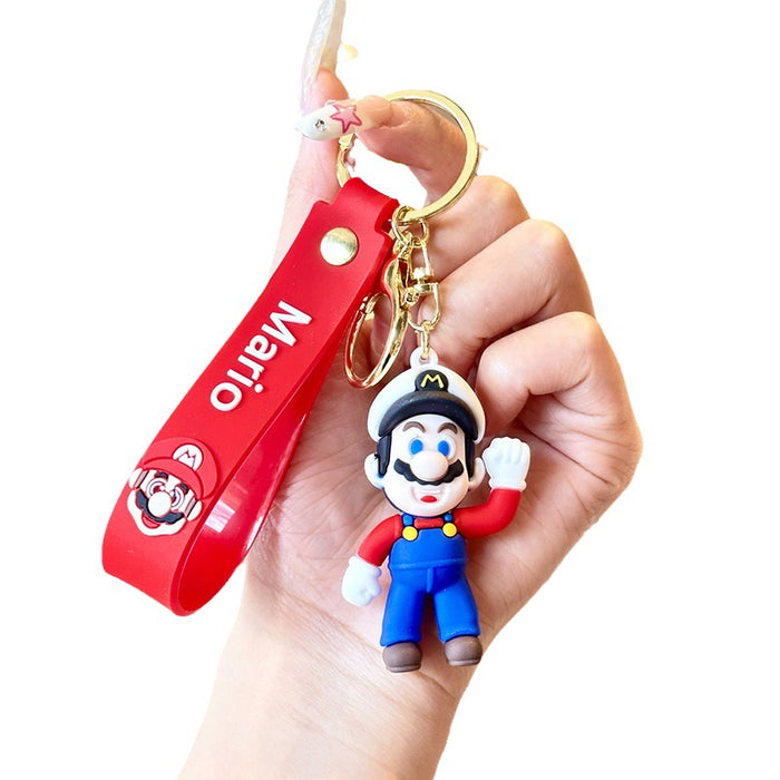 Wholesale  doll keychain pendant pvc cartoon  car bag key ornaments